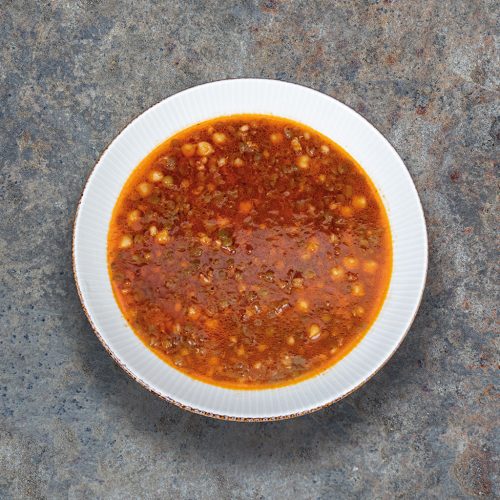 Nohutlu yeşil mercimek çorbası